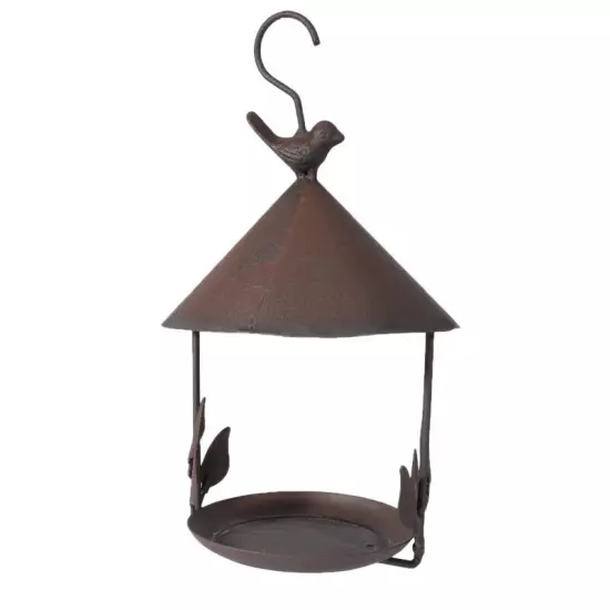 Bird Feeder Bird Outdoor Iron Rainproof Windproof Hanging Feeder for6754