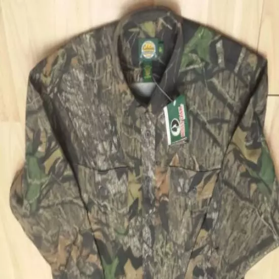 Men's Cabela's Mossy Oak Break Up Camo Heavy Hunting Shirt / Light Jacket XL NWT