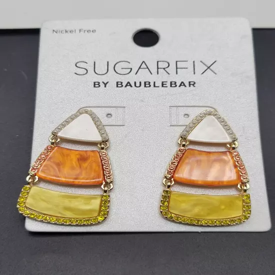 Sugarfix Baublebar Earrings Halloween Jewelry Candy Corn Pierced 