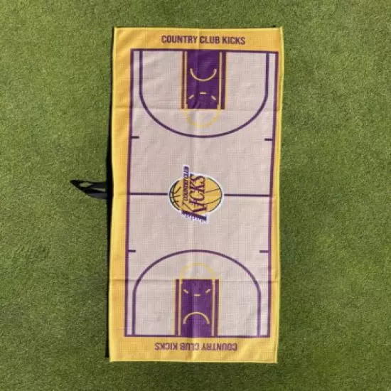 microfiber golf towel Laker Court Inspired