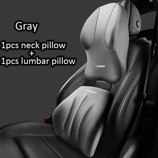 Car Lumbar Back Support Headrest Neck Pillow Universal Soft Neck Pillows Cushion