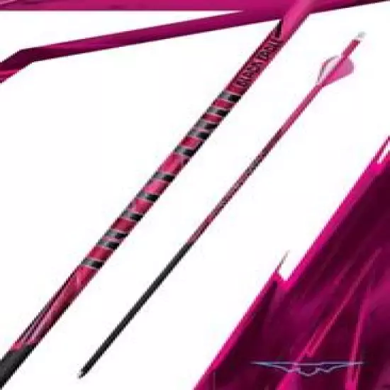 Black Eagle Outlaw Factory Pink Fletched Dozen .005" Any Spine 