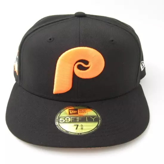 New Cooperstown New Era 59fifty Philadelphia Phillies WS 1980 Fit Hat Sz 7 5/8