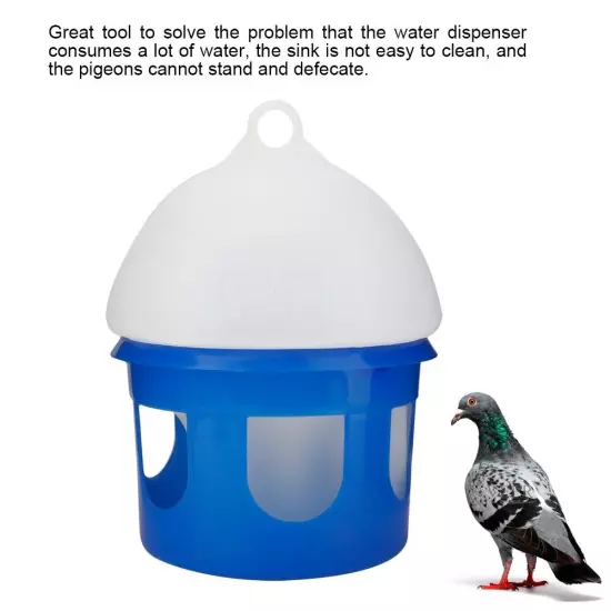 Large Capacity Automatic Bird Pigeon Feeder Water Dispenser Waterer(6.5L)