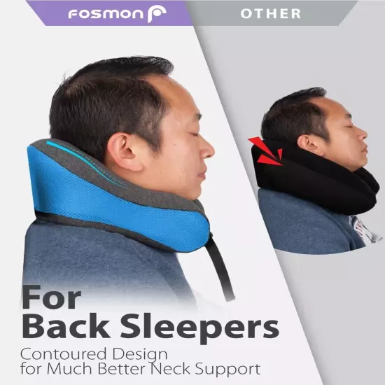 Memory Foam U Shaped Travel Pillow Neck Support Head Rest Car Plane Soft Cushion