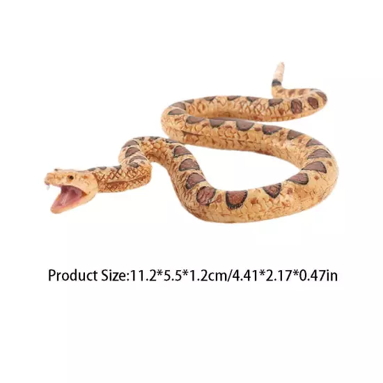 Fake Snake for Garden Rubber Rattlesnake Scary Snake Toy NICE NEW