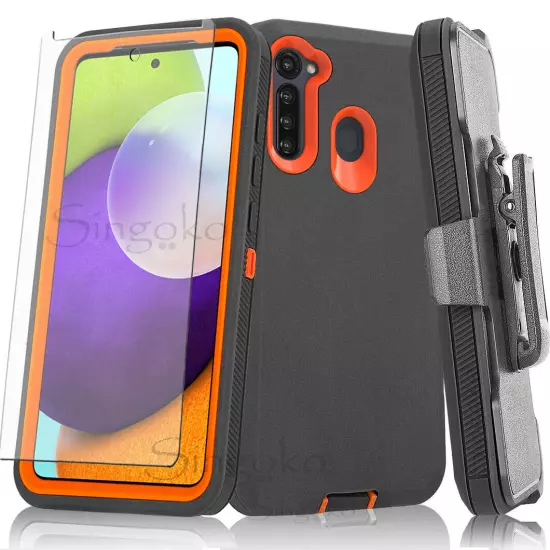 RUGGED SHOCKPROOF Phone ARMOR Case Cover Clip Holster Stand + SCREEN PROTECTOR