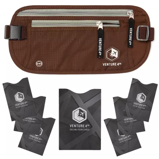 VENTURE 4TH RFID Money Belt for Travel: The Trusted Hidden Waist Stash