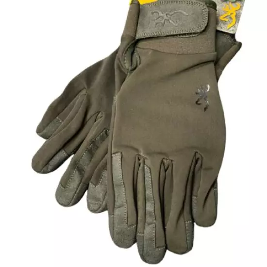 BROWNING PRO HUNTER GLOVES COMFORTABLE GREEN ELASTIC NEW 