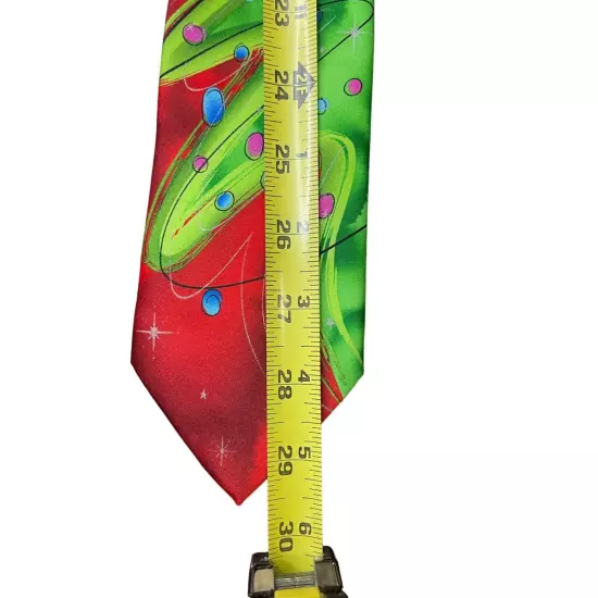 J. Garcia Scales 68 Neck Tie Men Red Christmas Tree