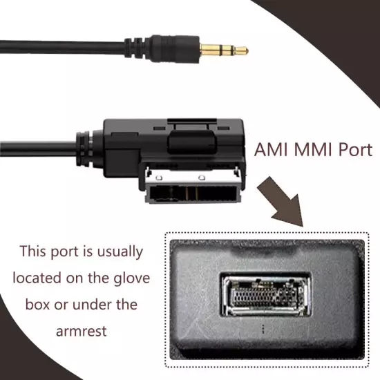 HAIN AMI MDI AUX Cable Music Interface Adapter 3.5 mm Jack Aux-in Cord Compat...