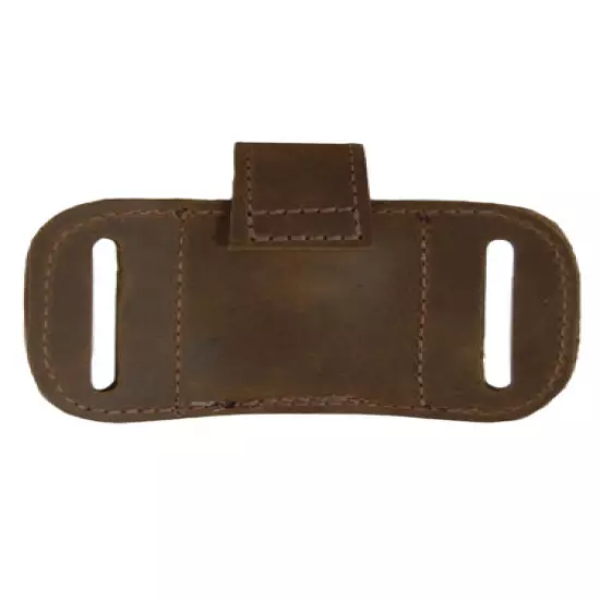 New Barsony Brown Leather Belt Loop Single Speed Loader Pouch .22 .38 .357