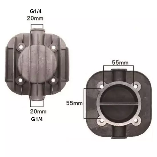 High Temperature and High Pressure Gas Compatible Cylinder Head Air Compressors