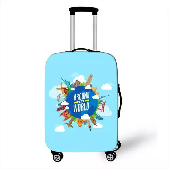 Elastic Printed Airplane Luggage Suitcase Cover Protector Anti Scratch Bags