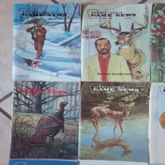 VG++ Complete 1984 (Jan thru Dec) LOT OF 12 PENNSYLVANIA GAME COMMISSION NEWS 