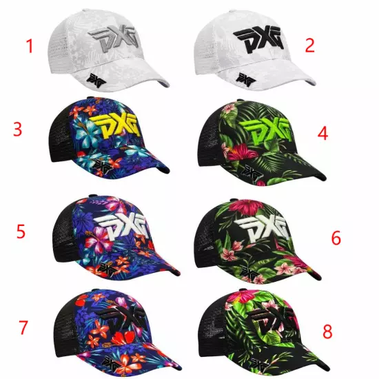 New PXG Camouflage/Watermark Golf Hat Cap Unisex Adjustable -WHITE/BLUE/GREEN