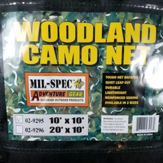 Voodoo Tactical Milspec Leafcut Netting Woodland Camo 029295005000