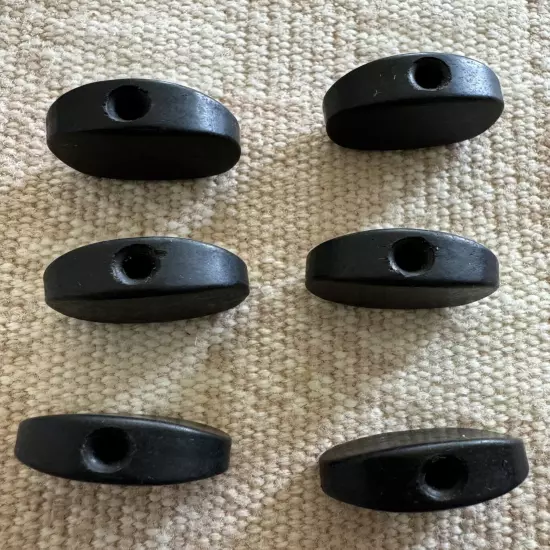 6 EBONY Guitar Tuning Peg Buttons Ebony Keys Tuner Machine Heads for Guitar #499