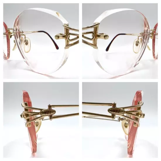 Yves Saint Laurent Yves Glasses Eyewear YSL Logo Side Logo Rimless