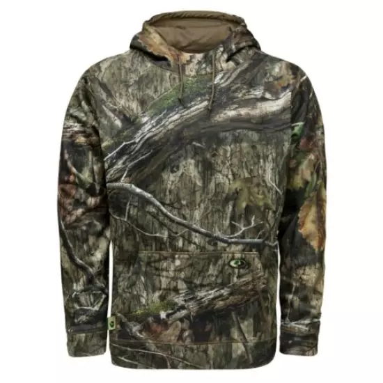 Mossy Oak Men's Performance Fleece Camo Hoodie, Hunting Clothes for Men