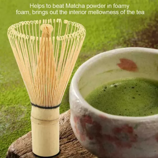 Whisk Japanese Bamboo Matcha Powder Green Kit Sauce Tools Hot Chasen Brush A9Y4