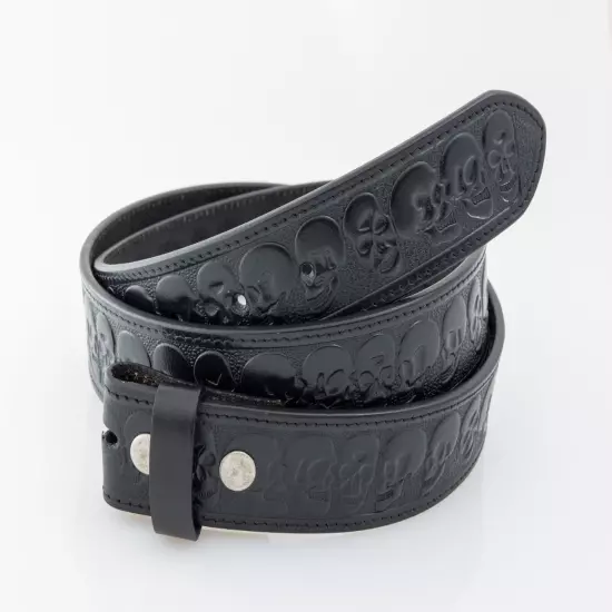 Genuine Leather Belt Strap, Western Full Grain Carved One Piece Leather Belt