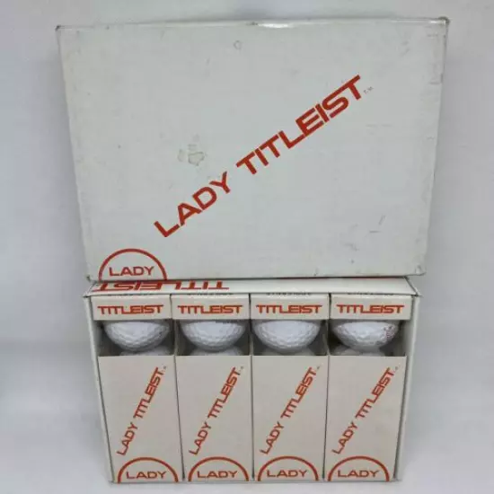 Titleist vintage Lady New dozen golf balls NOS White