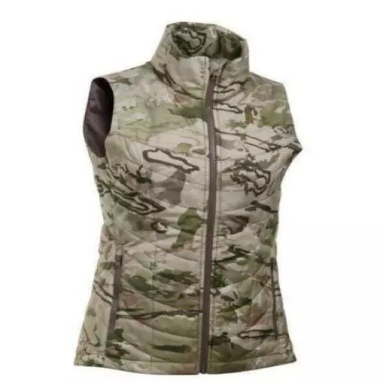 Under Armour women's Frost Puffer Camo Hunting Vest size Large retail $100 