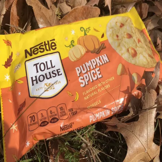 2x New Nestle Toll House Pumpkin Spice Flavored Morsels Baking Chips 9oz Bags