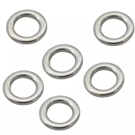 Stainless Steel Heavy Duty Fishing SOLID Rings Big Game Saltwater Extra Strong