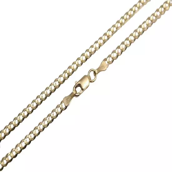 GOLD AUTHENTIC 10K SOLID GOLD MEN'S WOMEN CUBAN LINK CHAIN NECKLACE SZ 16"-30"