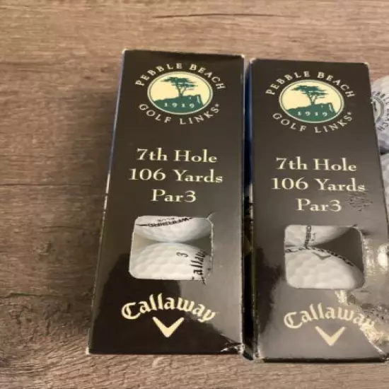 Pebble Beach 7th Hole Par 3 Callaway Golf Ball Lot