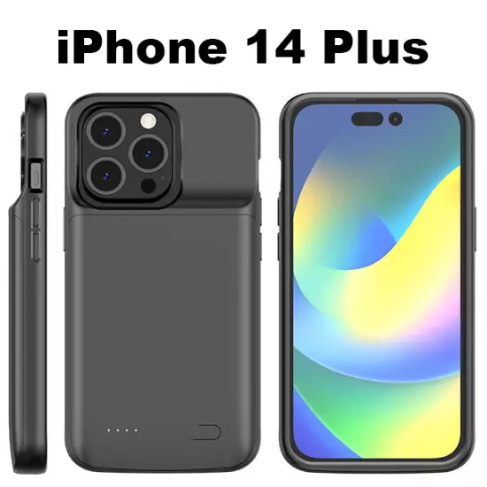 iPhone 14/14 Plus/14 Pro/14 Pro Max External Battery Charger Case Power Bank