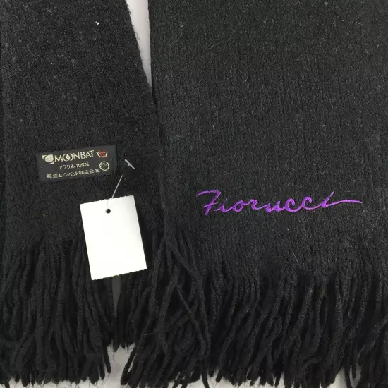 Fiorucci Wool Scarf Vintage Classic Knit Winter Neck Warmer Scarves 11x71