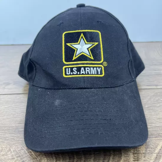 US Army Hat United States Army Black Hat Adjustable Adult Size Hat Black Cap