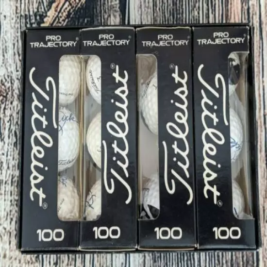 Vintage 1970'S Titleist Pro Trajectory 100 Acushnet Golf Balls Hit Me Dick!