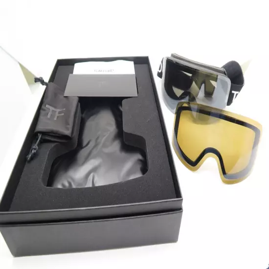 Tom Ford TF1124 001C Ski Goggles Interchangeable Grey/Bronze Photochromic Mask