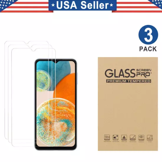 3PK Tempered Glass Samsung Galaxy A03S A04e A12 A13 A14 A23 A33 A42 A52S A53 A54