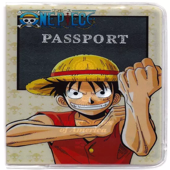 3.5X5" Luffy PASSPORT COVER Holder Travel One Piece Manga