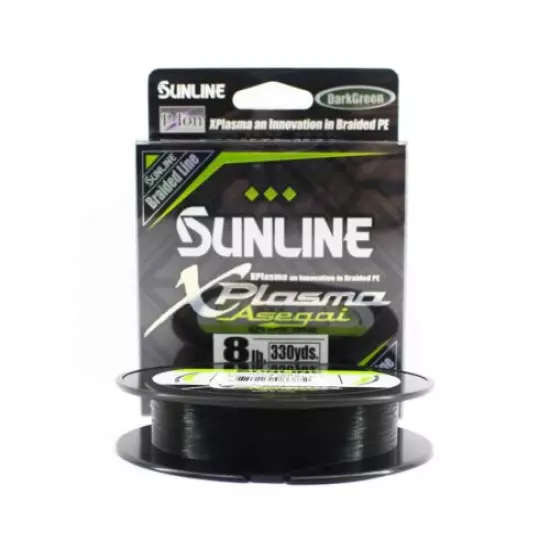 Sunline P.E Line Asegai Xplasma 330yds P.E 0.8 8lb Dark Green (6872)