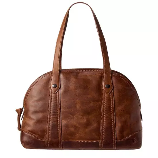 Frye Melissa Domed Leather Satchel Women's Brown