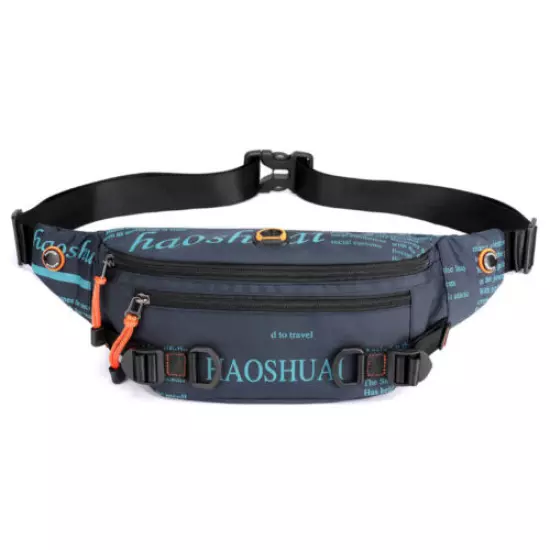 New outdoor waist bag Street trend messenger bag Sports running waist bag