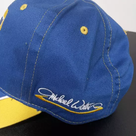 NAPA Racing Hat Adjustable Strap Men's Cap Blue Yellow Michael Waltrip