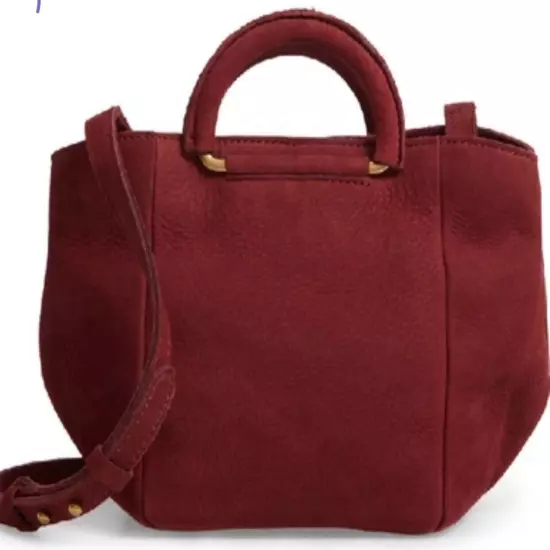 Madewell D Ring Leather Burgundy Bag Handbag $128 Sold Out 