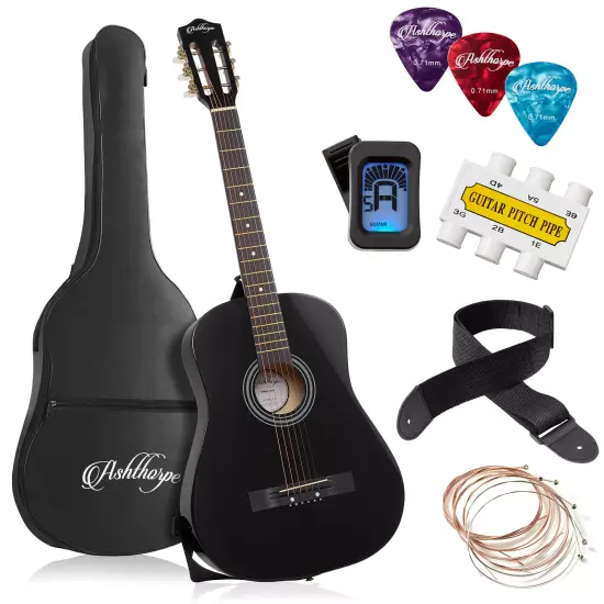 Beginner Acoustic Guitar Package - Starter Bundle Kit & Accessories