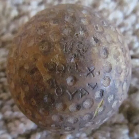 U.S. ROYAL 30-X DIMPLE GOLF BALL CIRCA 1920'S NO PAINT LOTS OF WEAR 