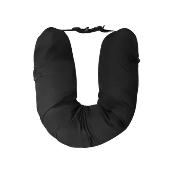 Portable Travel Neck Pillow Storage Bag Car Airplane Headrest Pillow O2O61167