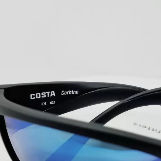 COSTA DEL MAR blackout/blue mirror CORBINA polarized 580G sunglasses NEW IN BOX!