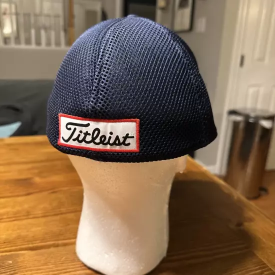 Titliest Pro V1 FJ Foot Joy Golf Fitted Hat L/XL NAVY BLUE Very CLEAN