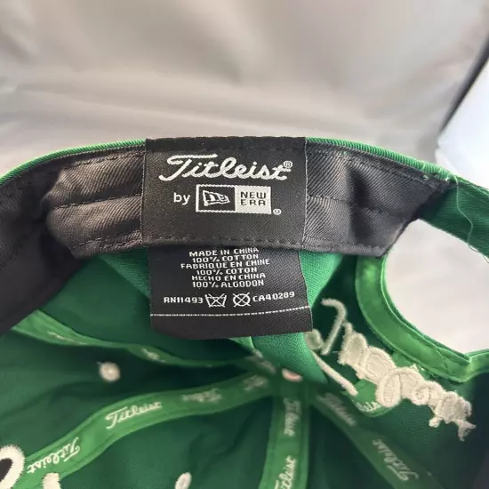 Titleist Green And White Golf Cap by NEW ERA Adjustable With Magnet!